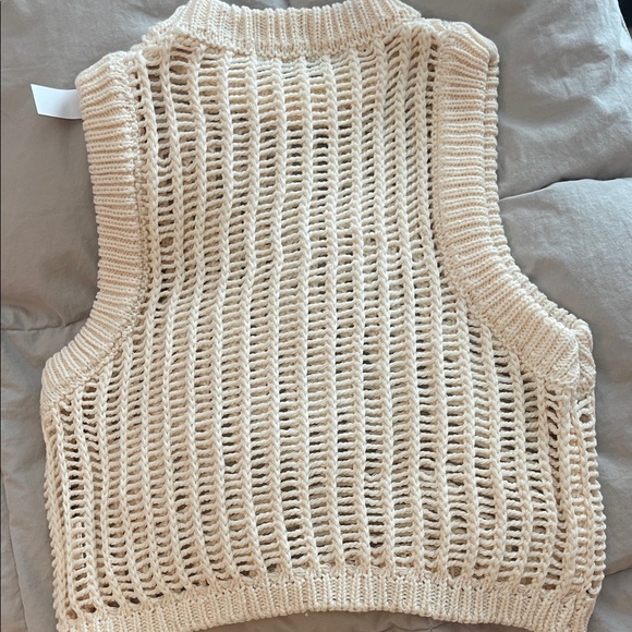 Moda Ivory Knit Tank Top - Picture 3 of 3